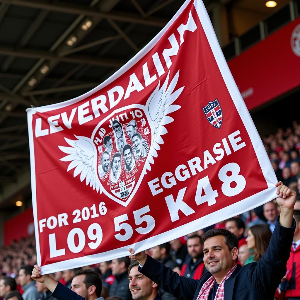 Choreografie zum Jubiläum des UEFA-Pokal-Sieges