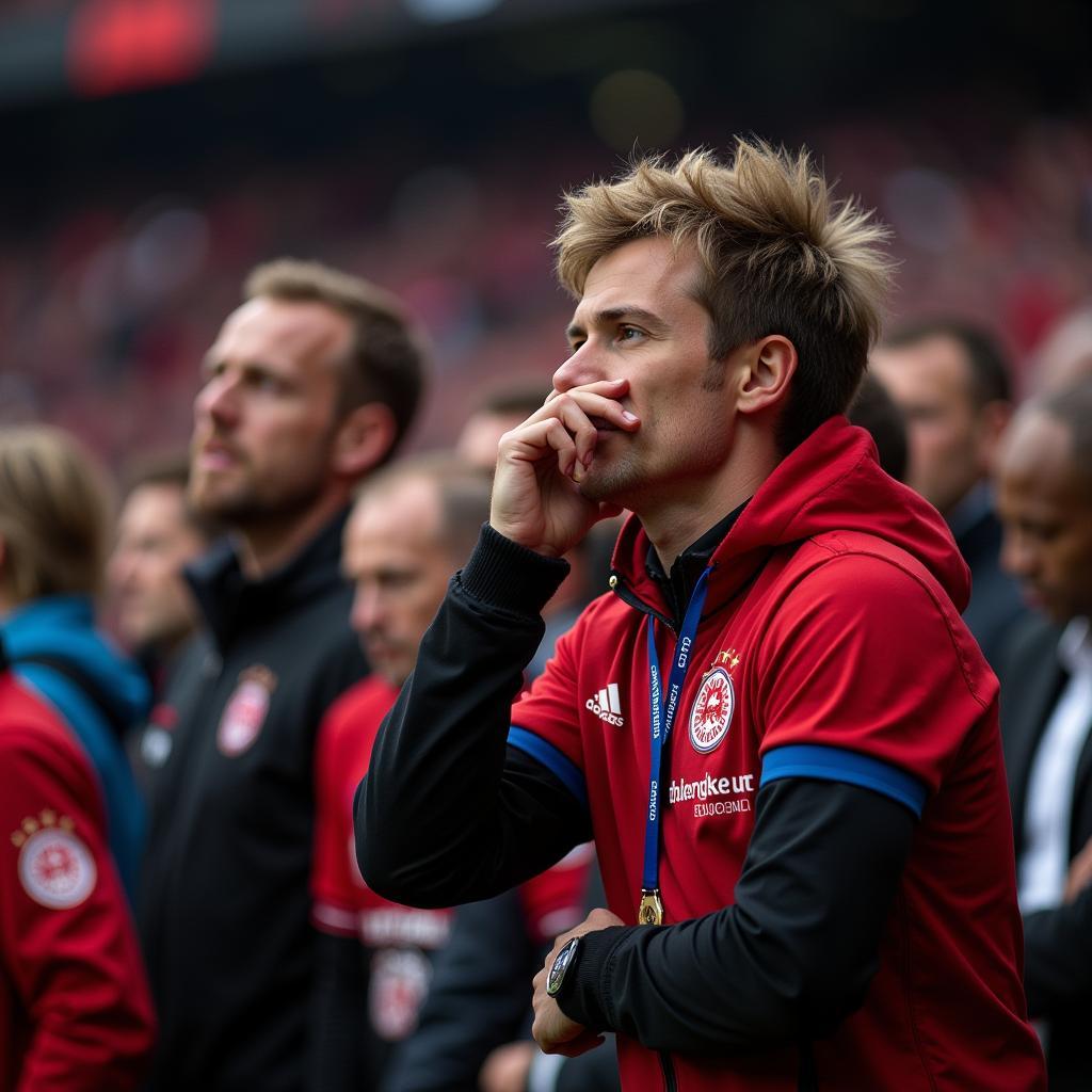 Enttäuschte Fans von Bayer Leverkusen