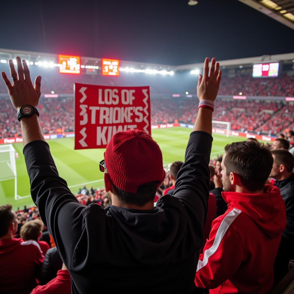 Reaktionen der Fans von Bayer Leverkusen zum Streik