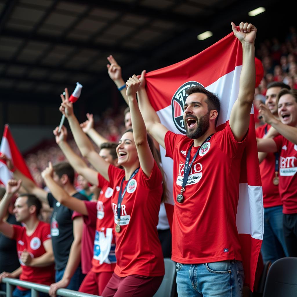 Bayer Leverkusen Fans im Stadion
