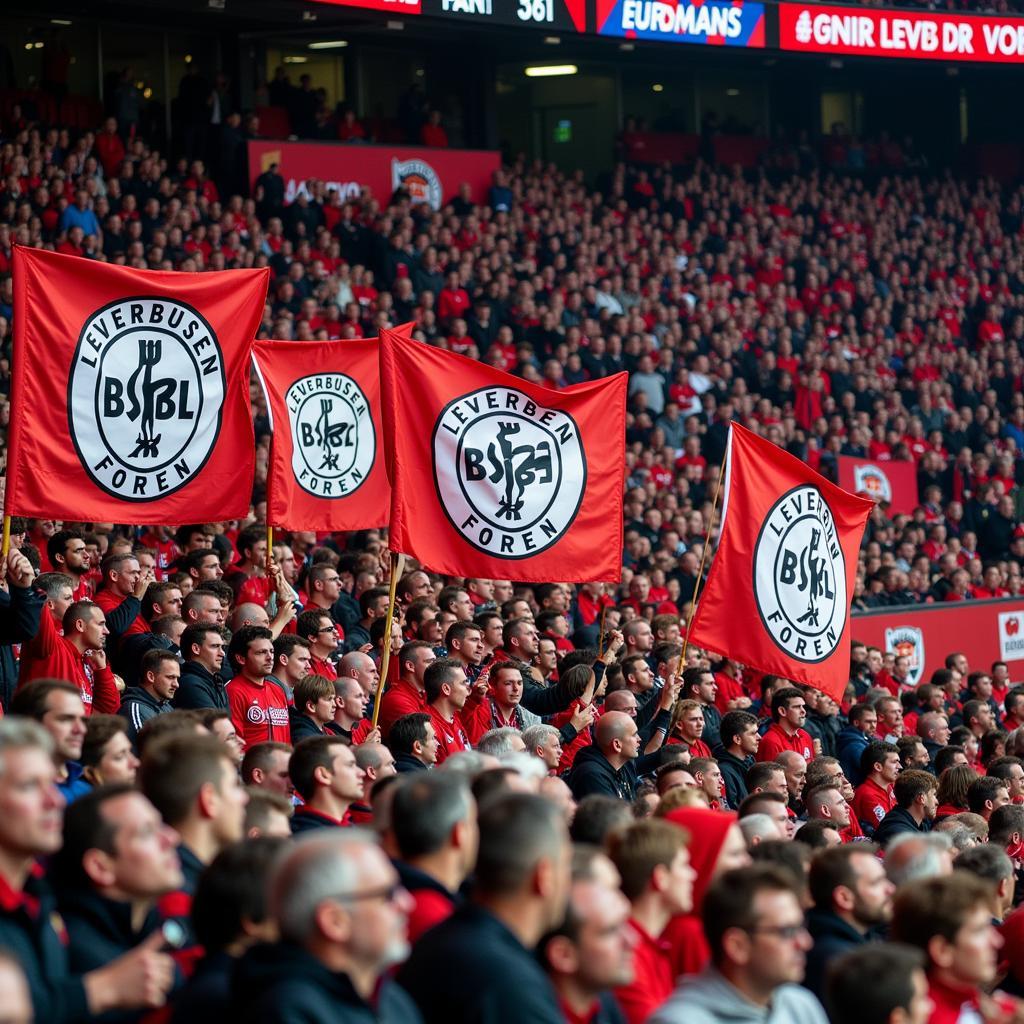 Die Fans von Bayer Leverkusen sorgen für Gänsehaut-Atmosphäre