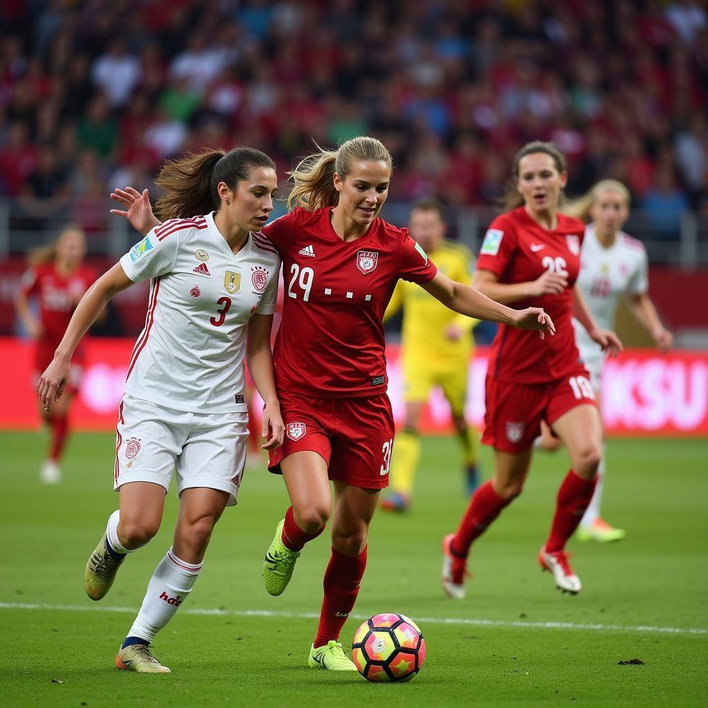 Bayer Leverkusen Frauen Spielszene 2017