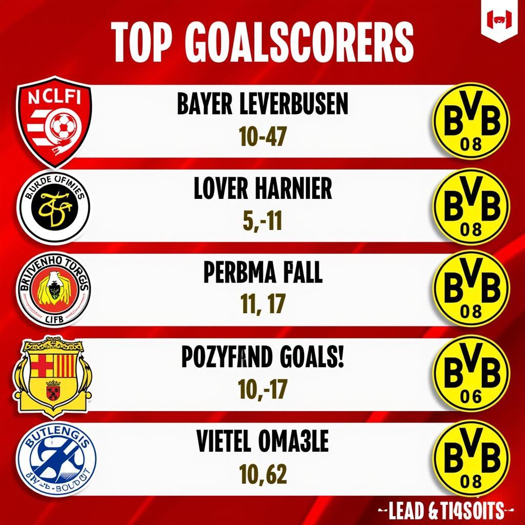 Topscorer Bayer Leverkusen gegen BVB