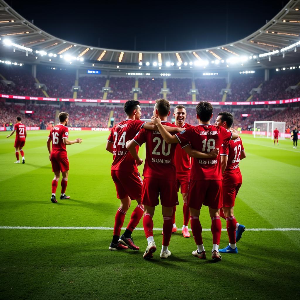 Heimspiel in der BayArena