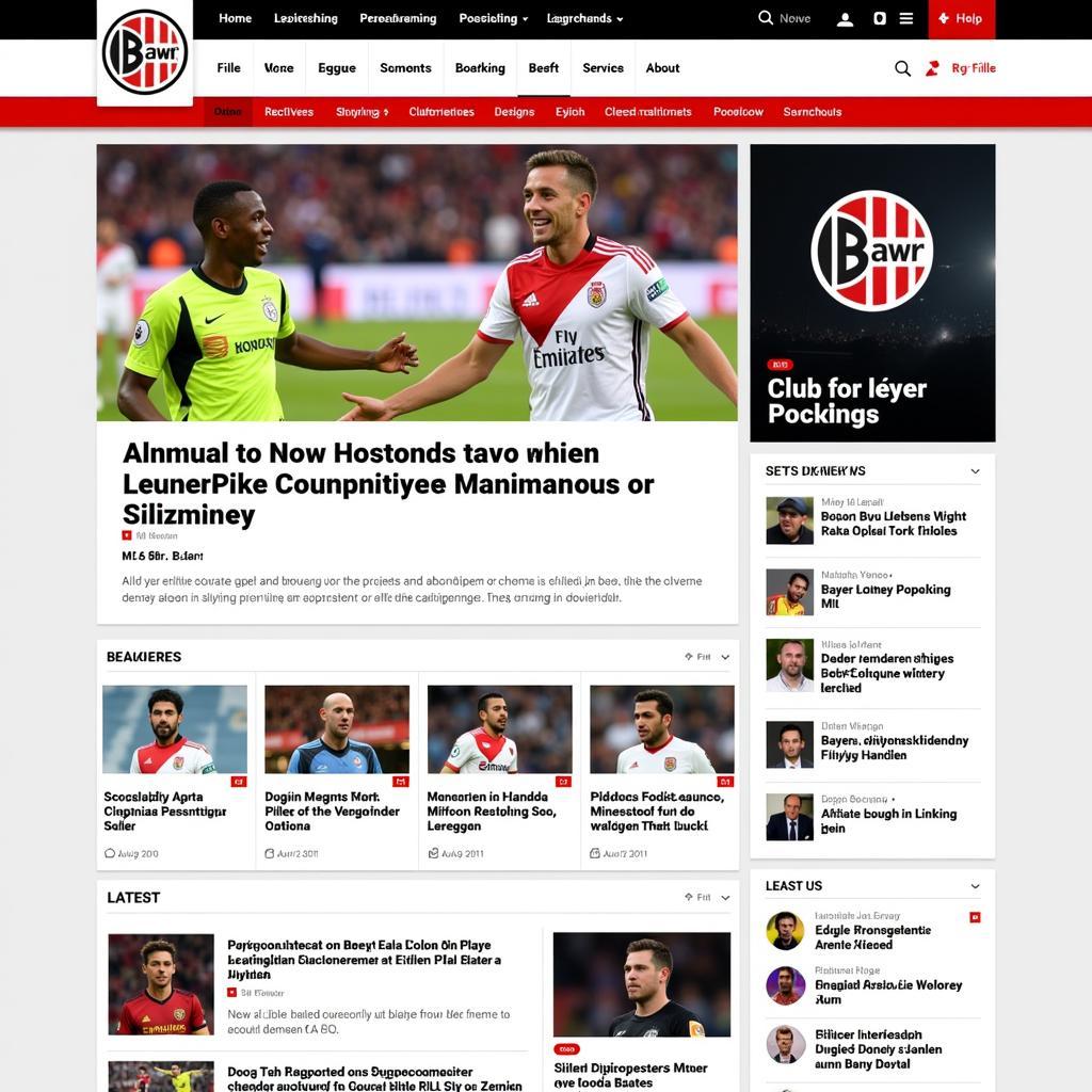 Bayer Leverkusen News auf der Homepage