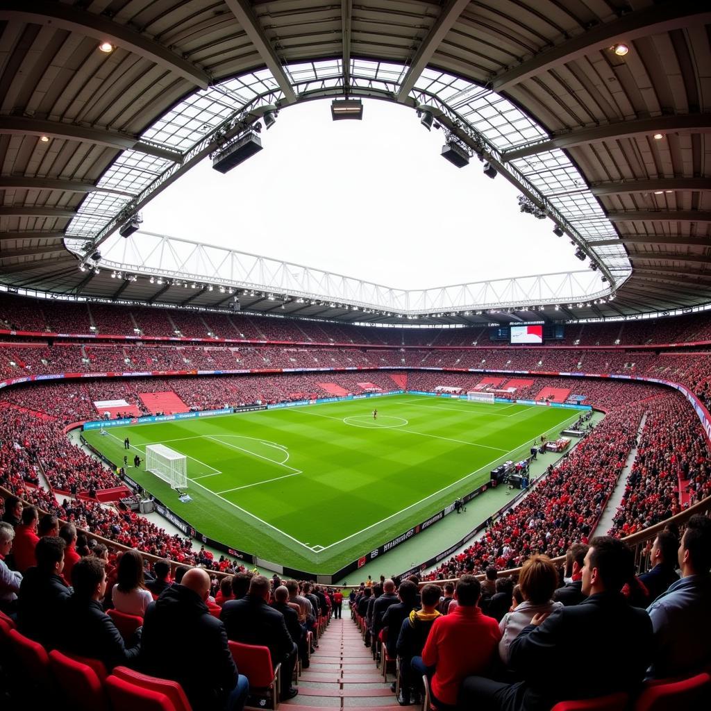 Bayer Leverkusen im Stadion