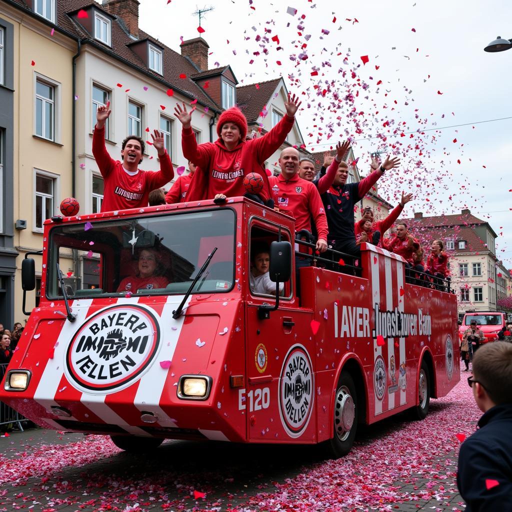 Bayer Leverkusen Karnevalszug Wagen