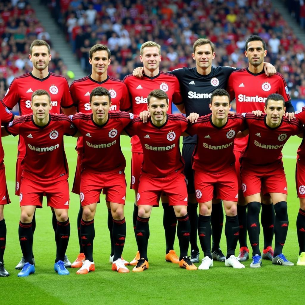 Die Mannschaft von Bayer Leverkusen in der Saison 2012/13