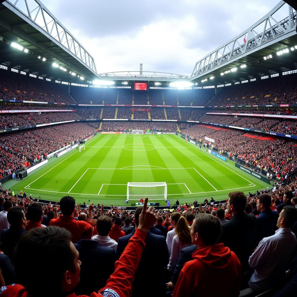 Bayer Leverkusen und Real Madrid Fans 2002