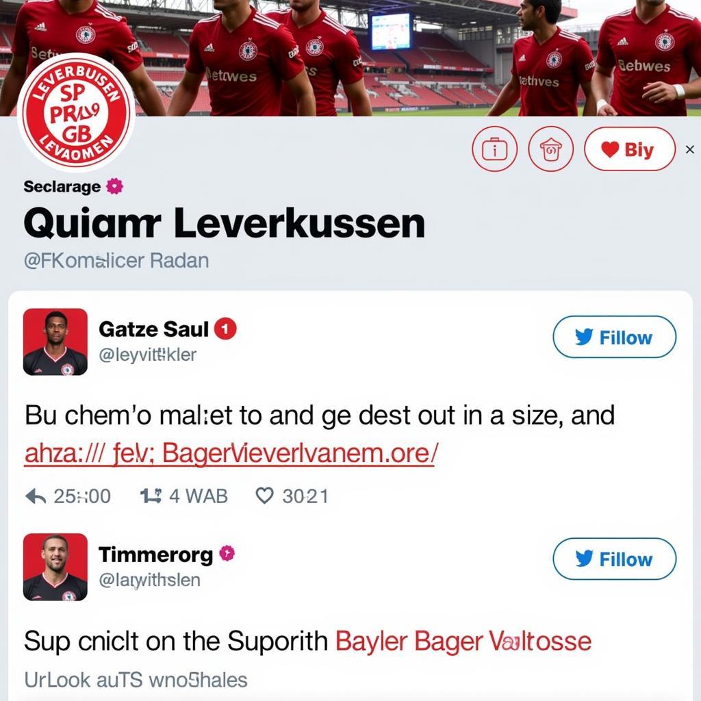 Bayer Leverkusen Social Media