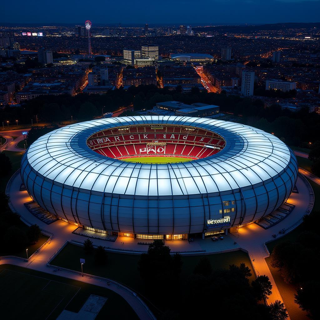 Die BayArena in Leverkusen