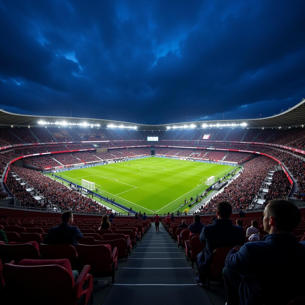 Stellenangebote im Stadion von Bayer Leverkusen