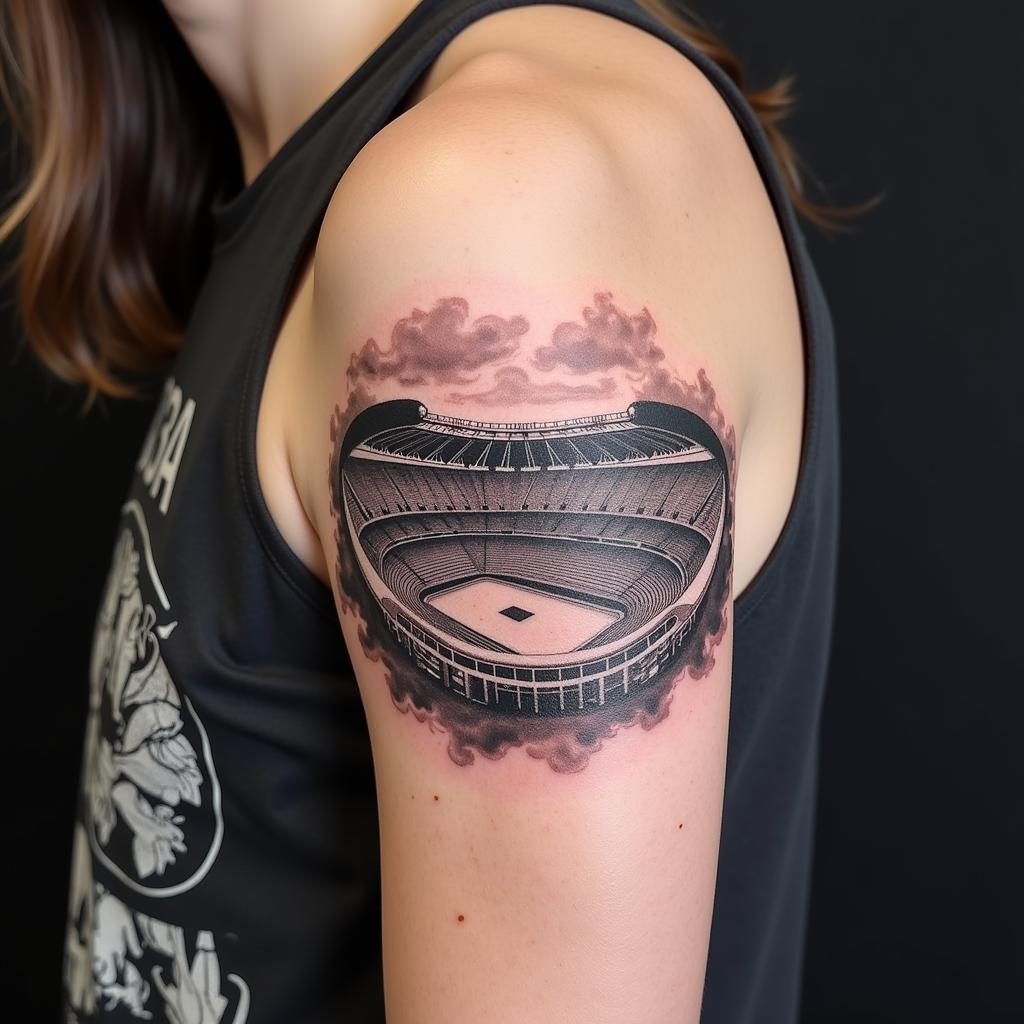 Bayer Leverkusen Stadion Tattoo