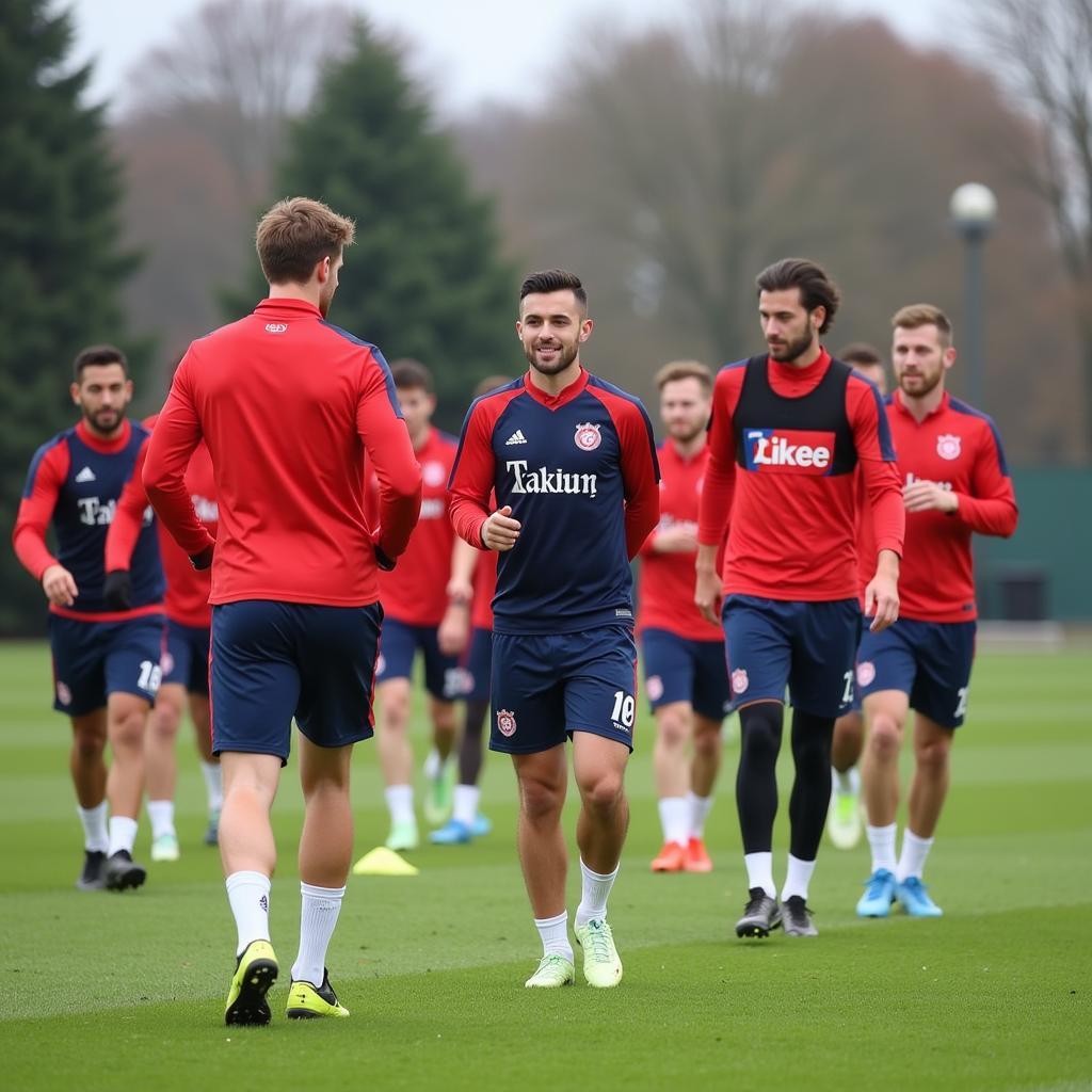 Die Neuzugänge beim Training