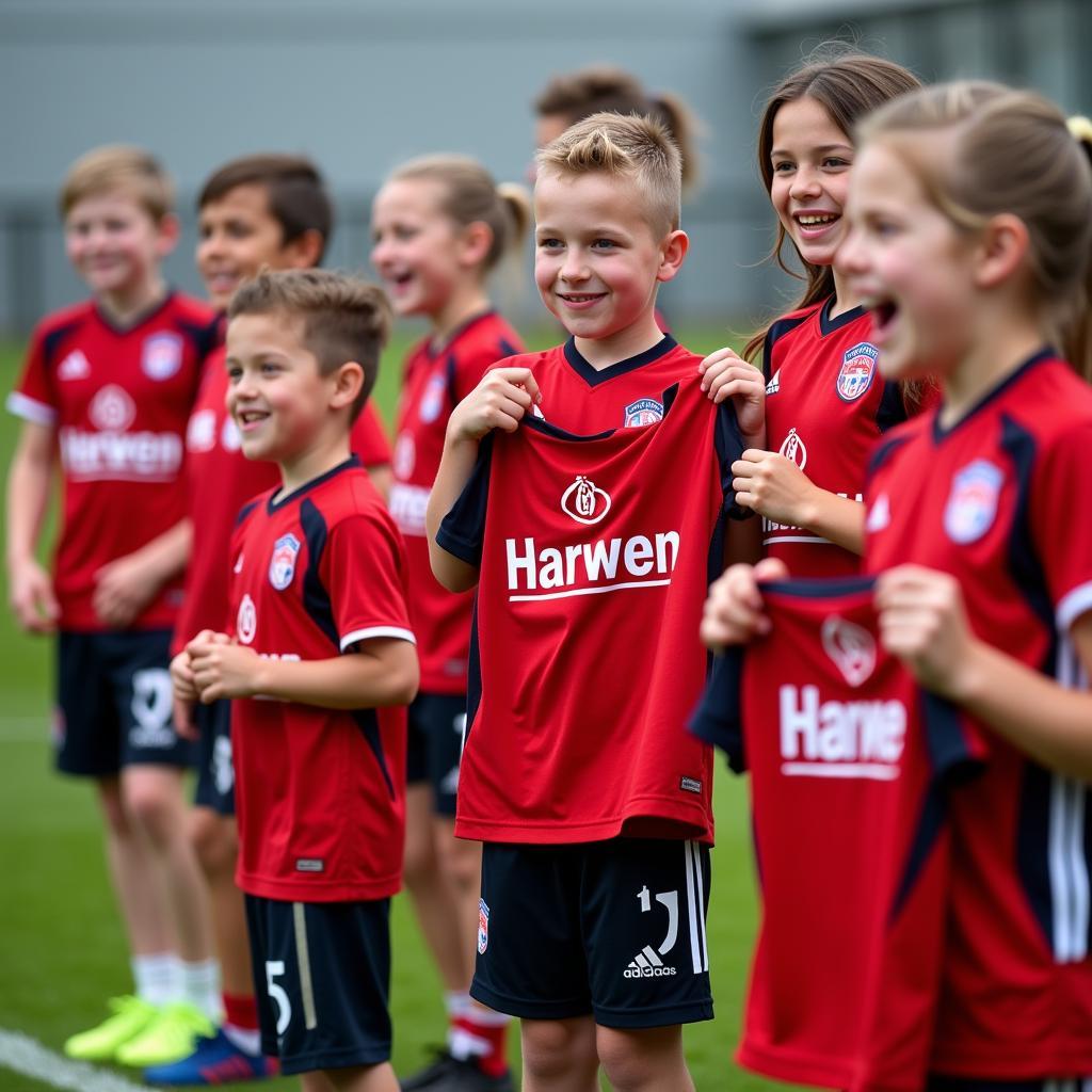 Fans von Bayer Leverkusen beim Training