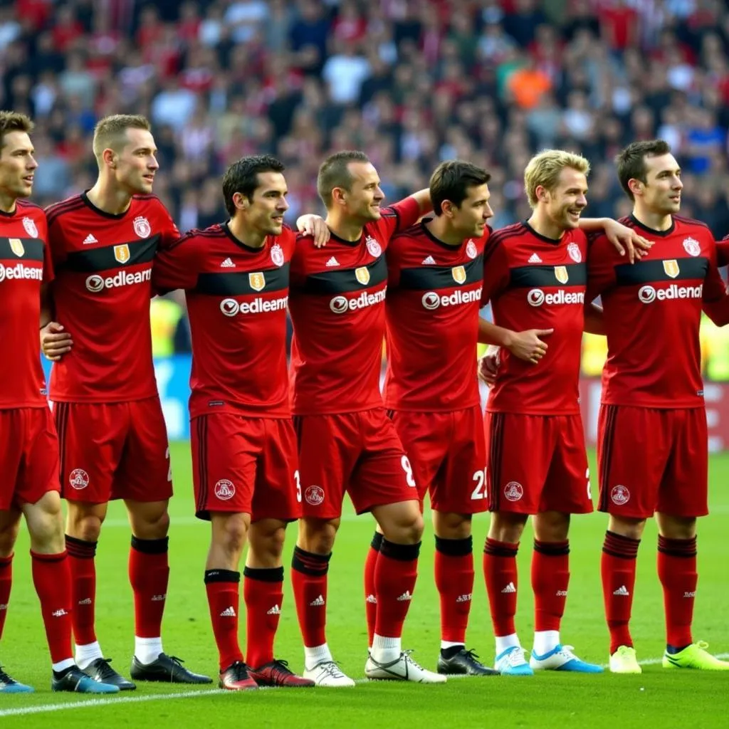 Mannschaftsfoto Bayer Leverkusen Saison 2010/11