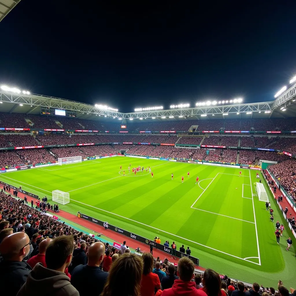 Bayer Leverkusen gegen Werder Bremen im BayArena