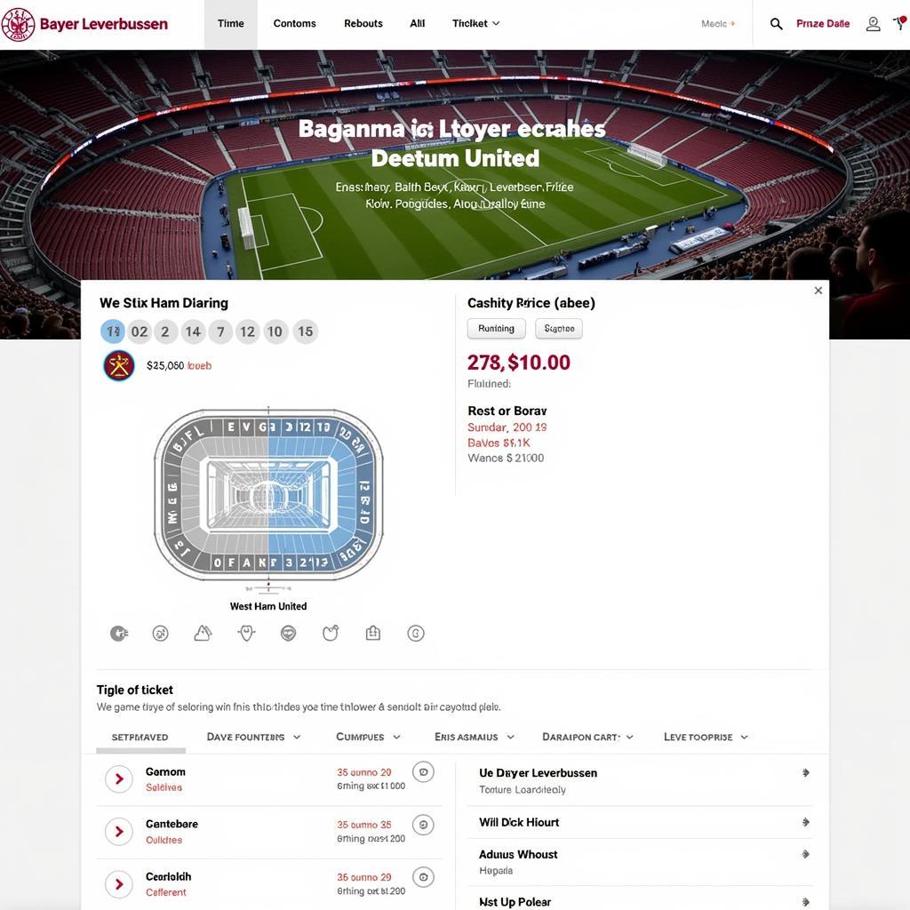 Online-Tickets für das Spiel Leverkusen gegen West Ham