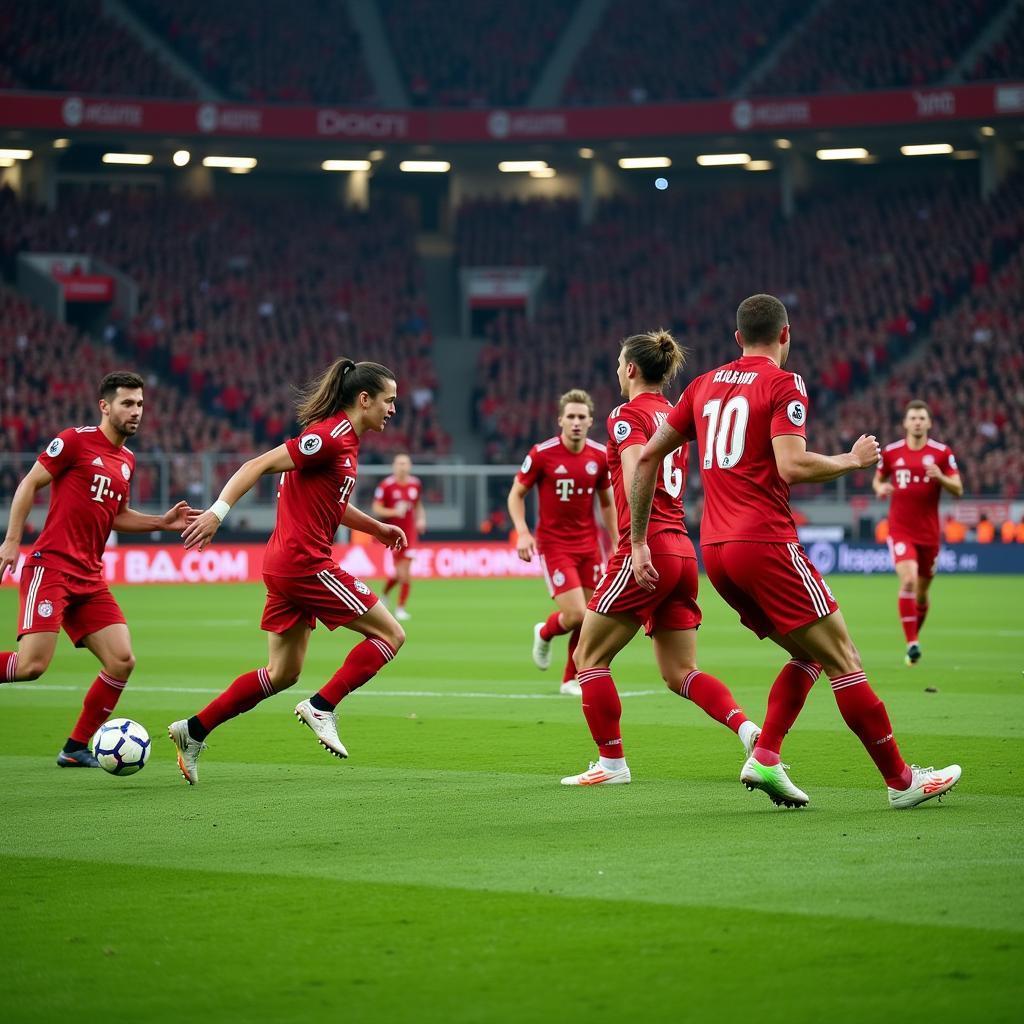 Bayern Offensive Leverkusen: Die Bayern greifen an und setzen Leverkusen unter Druck