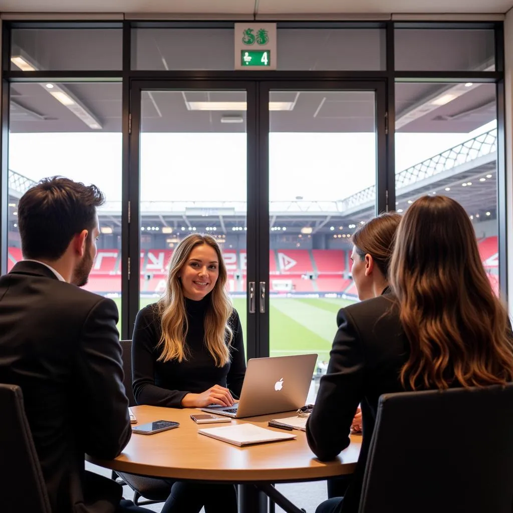 Bewerbungsgespräch bei Bayer 04 Leverkusen