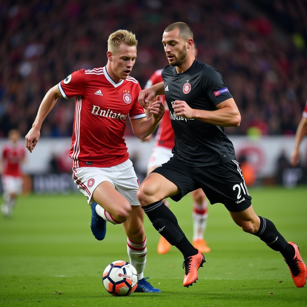 Brandt mit Ball am Fuß