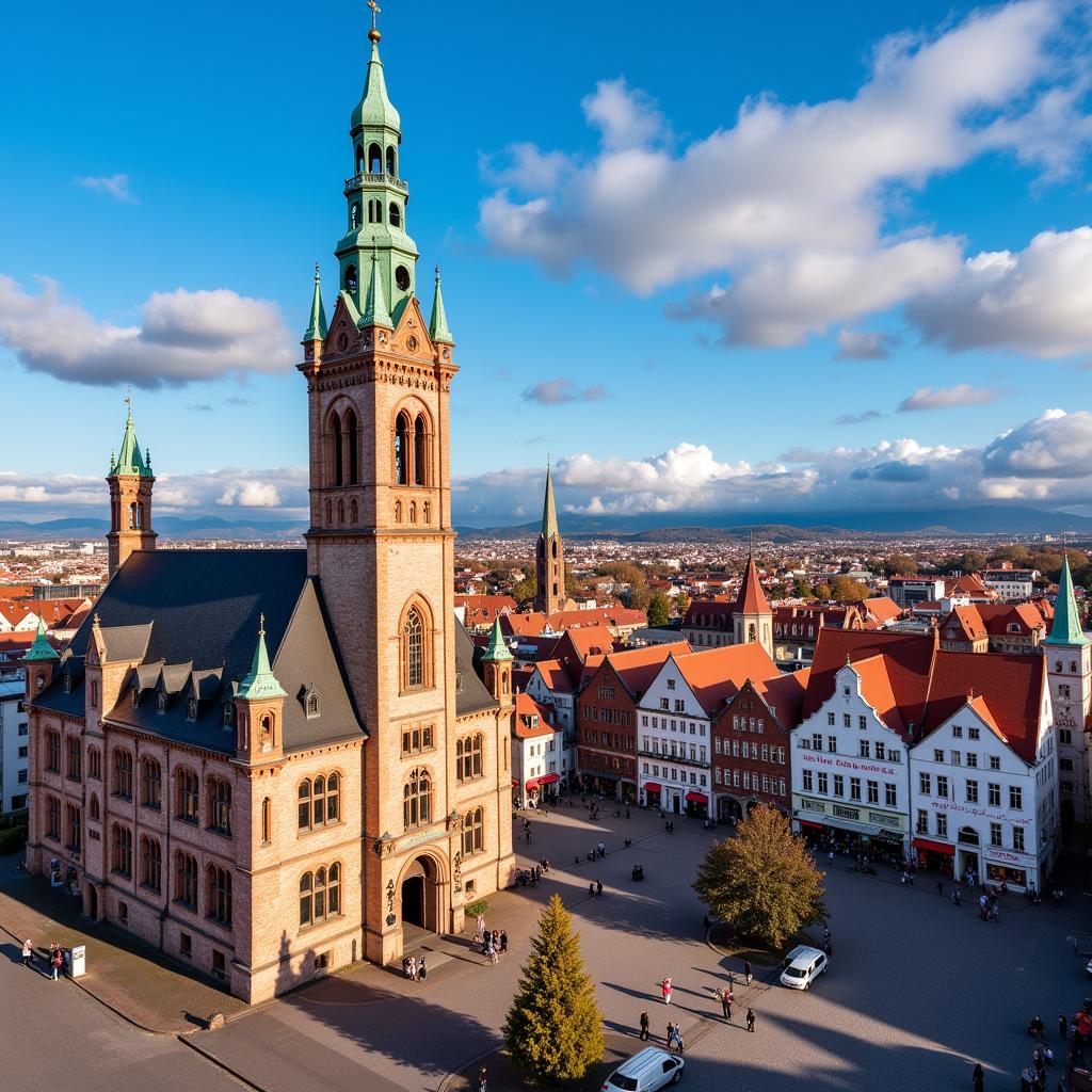 Das Bremer Rathaus und der Marktplatz