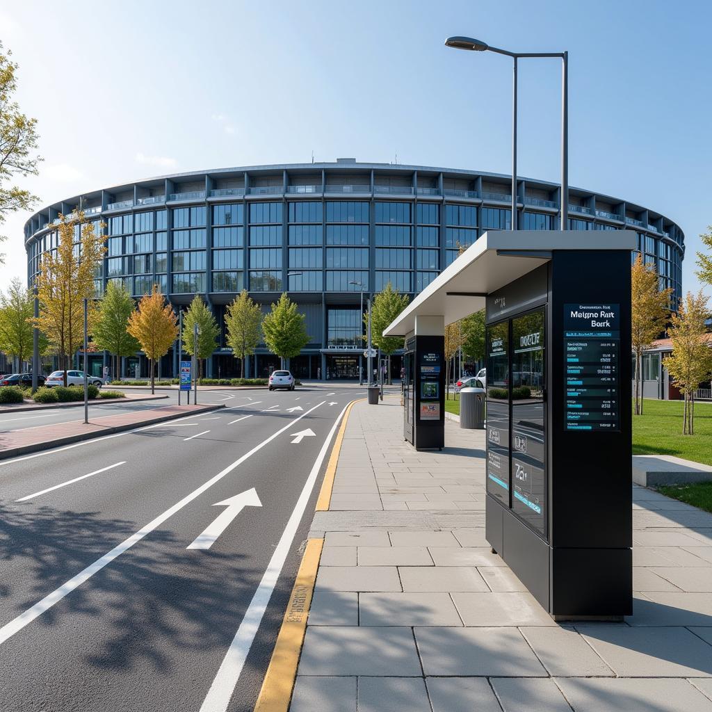 Bus am Gesundheitspark Leverkusen