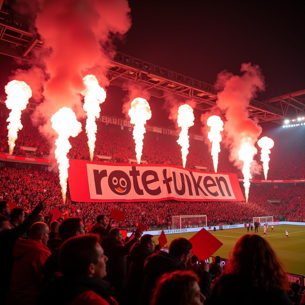 Beeindruckende Choreografie der Roten Funken