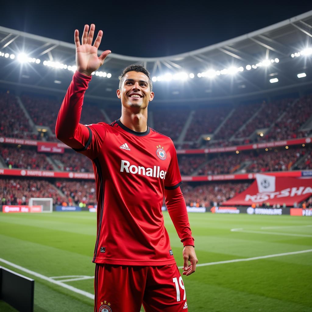 Cristiano Ronaldo in der BayArena