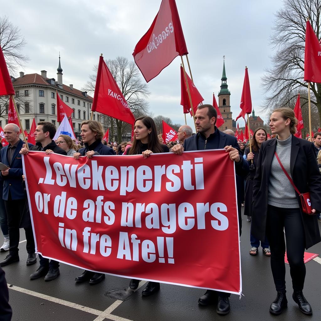 Demonstration gegen AfD Leverkusen