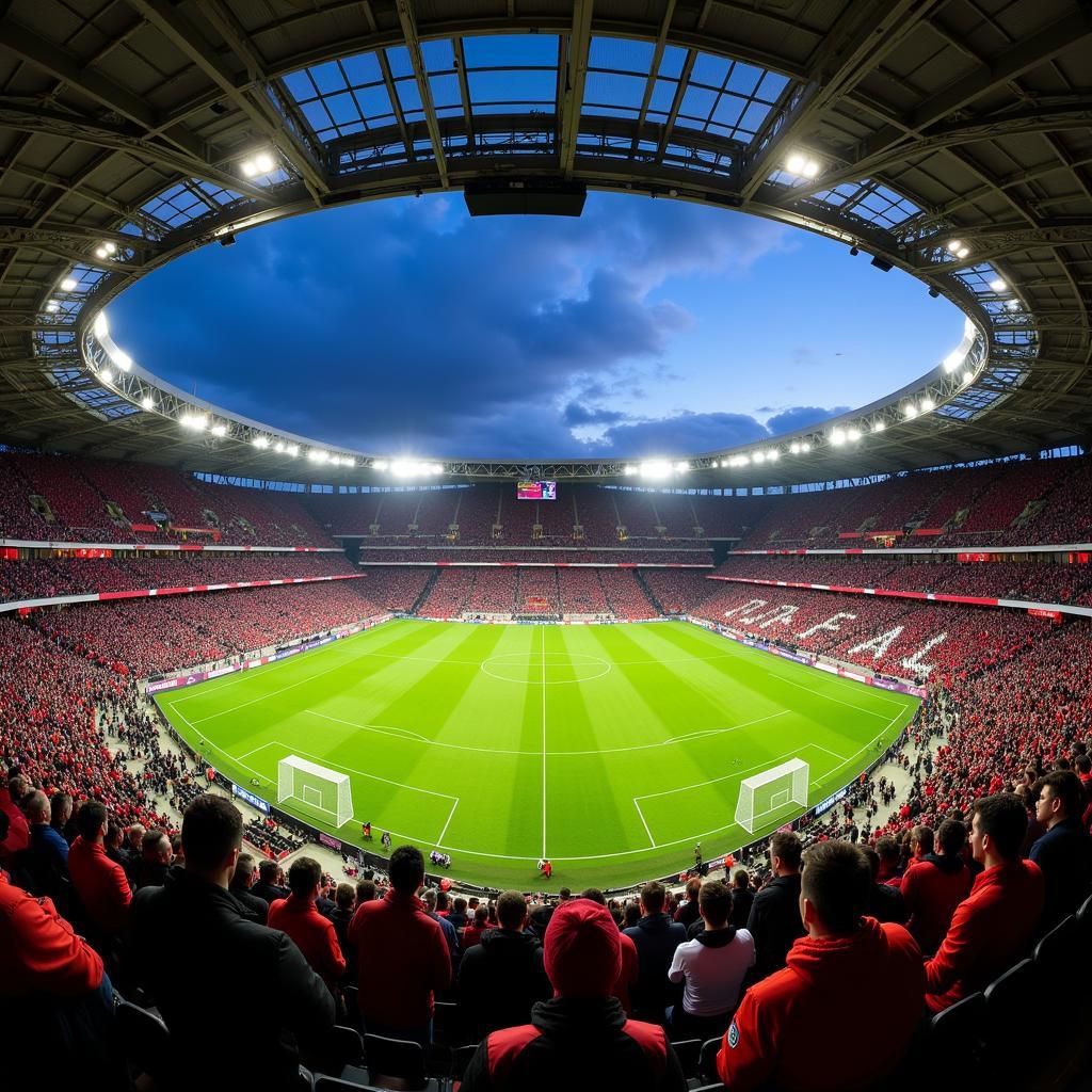 Derby-Atmosphäre in der BayArena