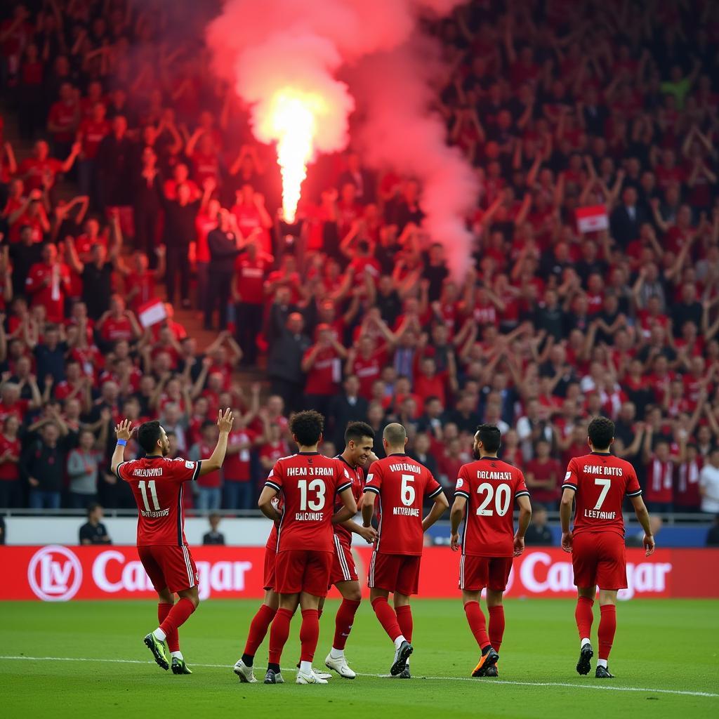 Bayer Leverkusen im DFB-Pokal Finale