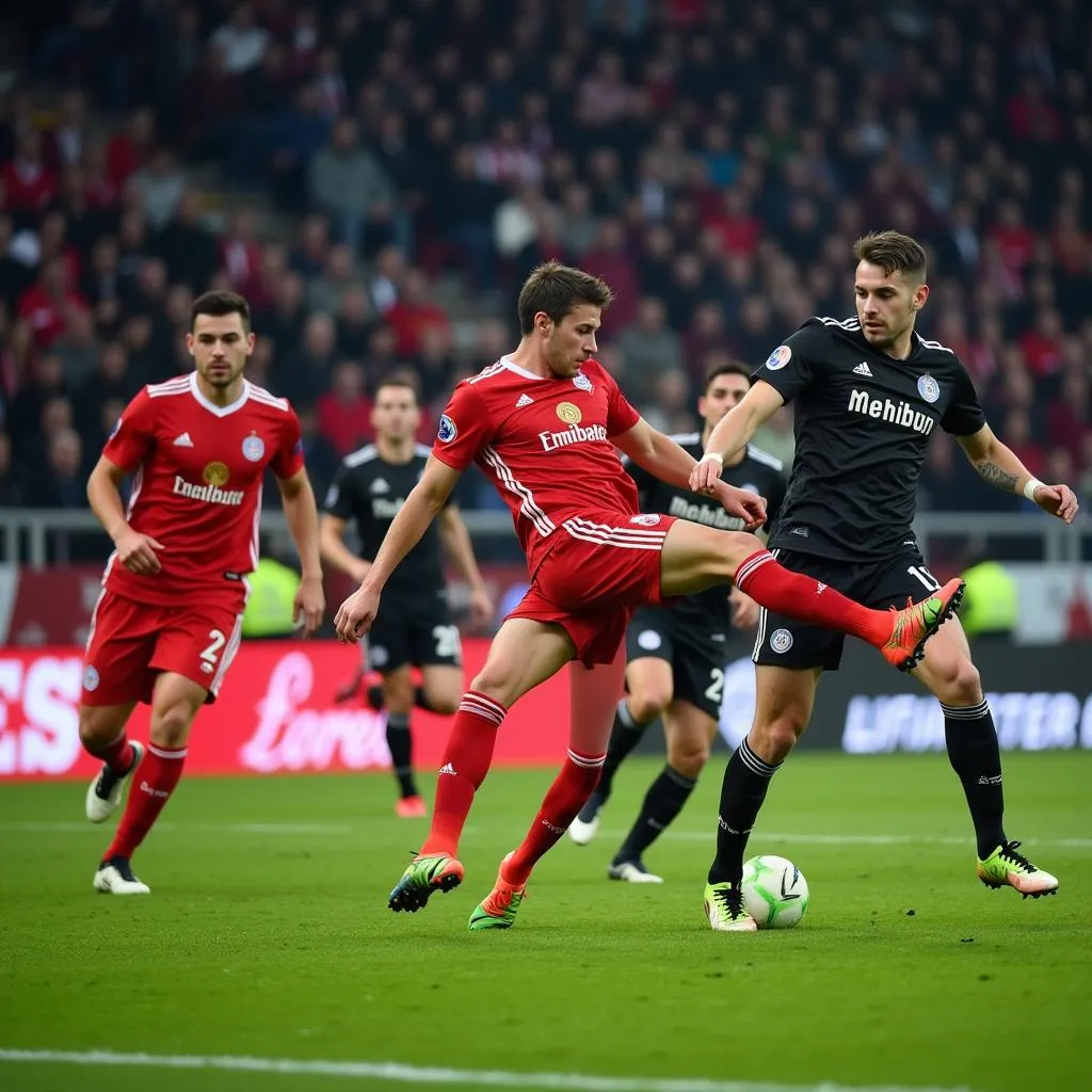 Bayer Leverkusen im DFB Pokal Spiel