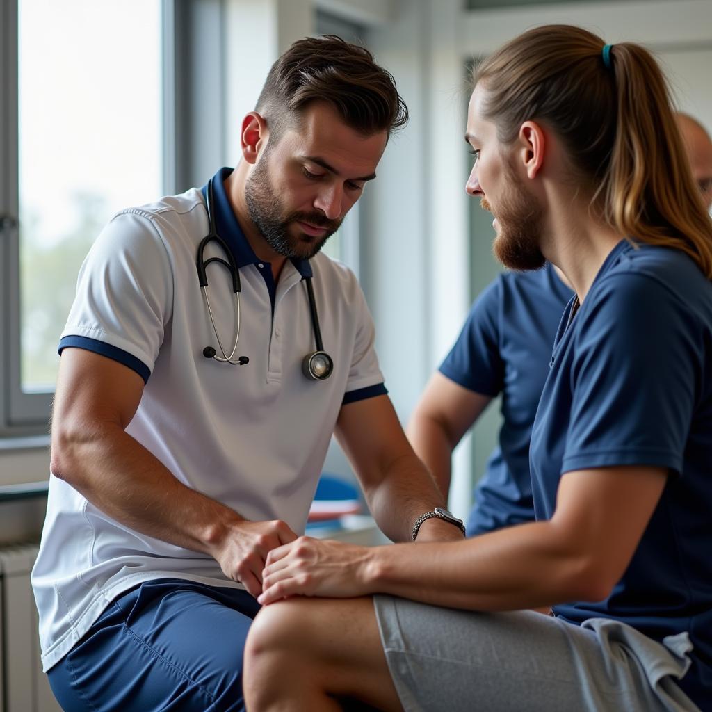 Dr. Aßmann während einer Behandlung