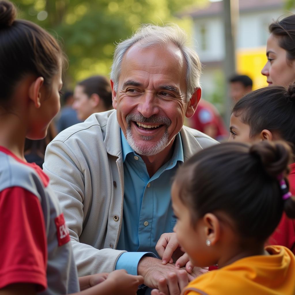 Dr. Spehr engagiert sich bei einem sozialen Projekt und unterstreicht damit sein gesellschaftliches Engagement