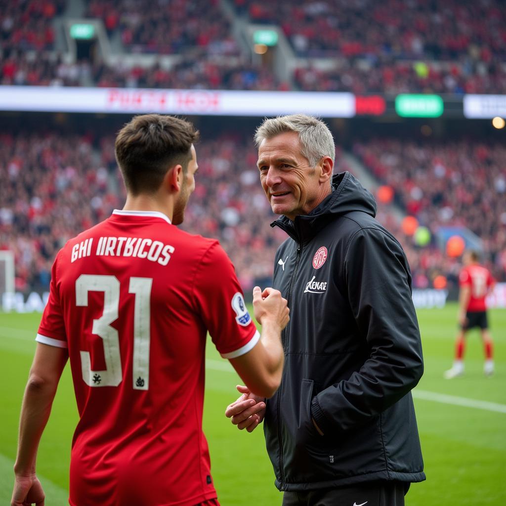 Dr. Völker Leverkusen im Stadion