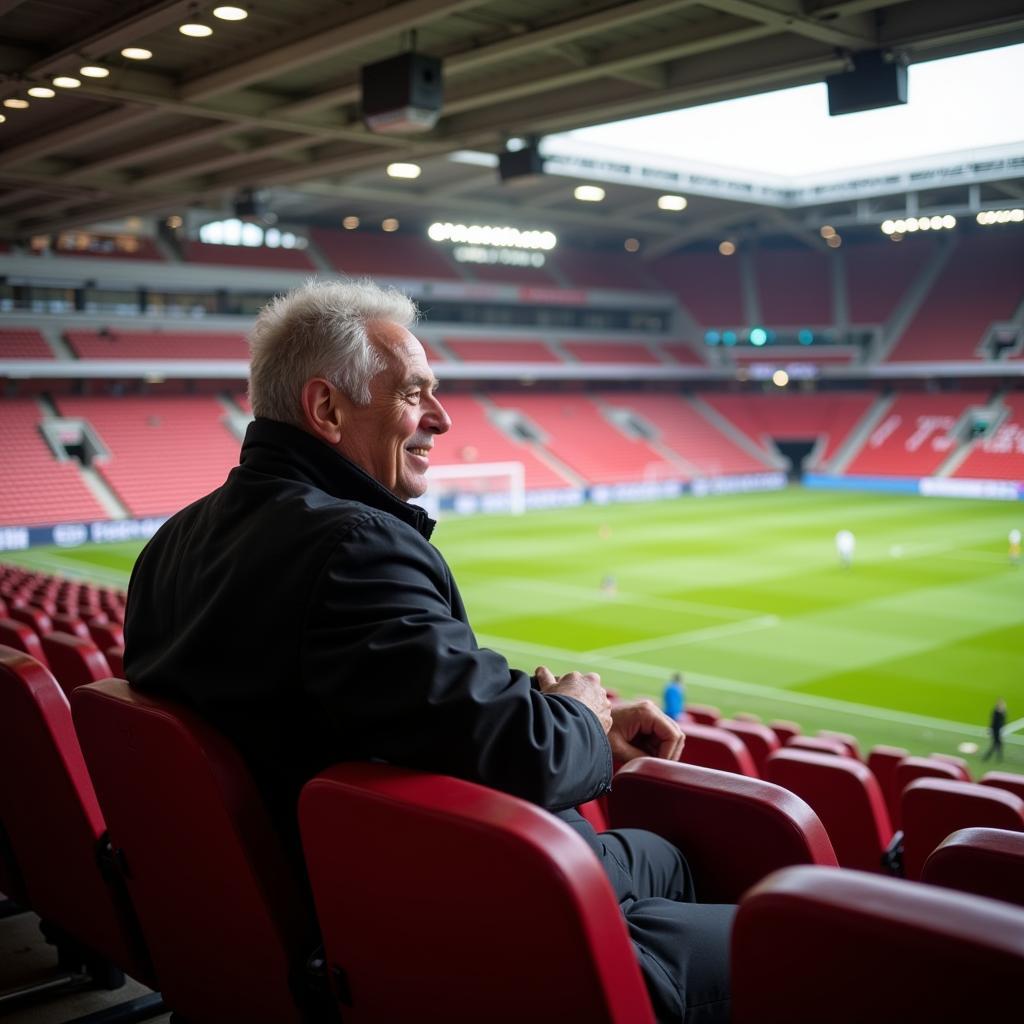 Dr. Wollny im Stadion