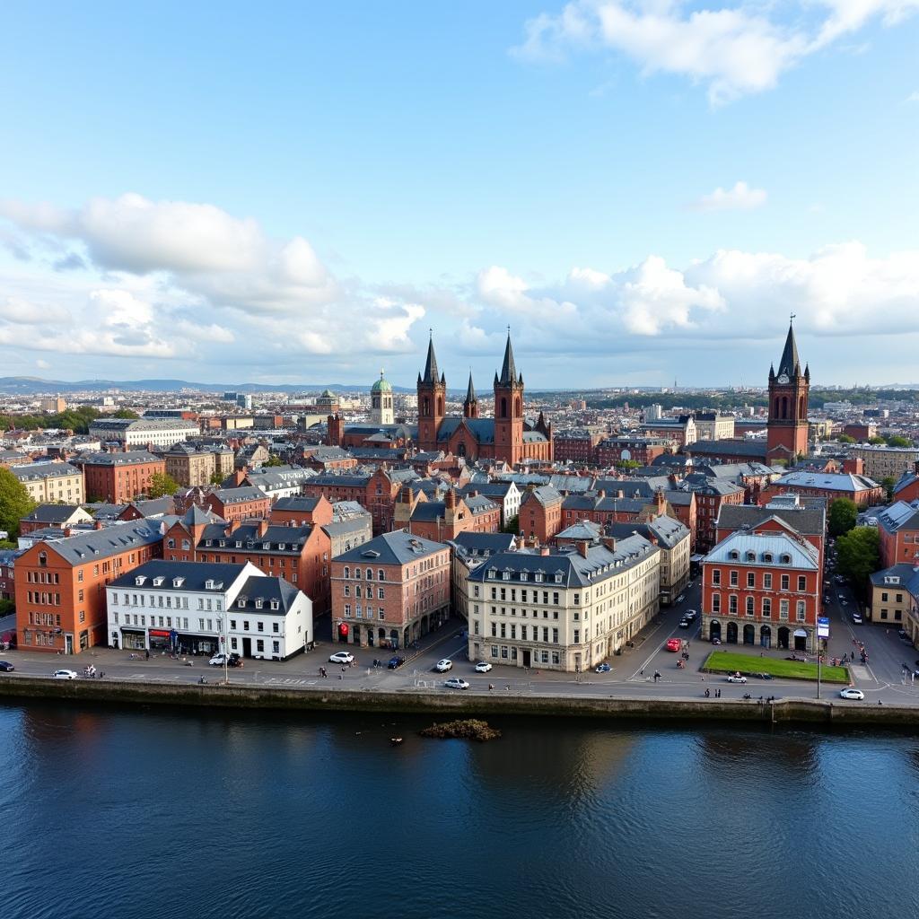 Panorama der Stadt Dublin