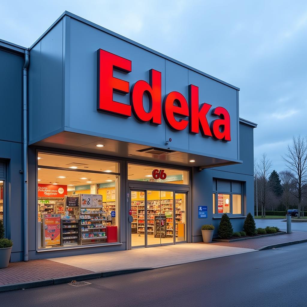 Moderne Edeka Filiale in Leverkusen Schlebusch