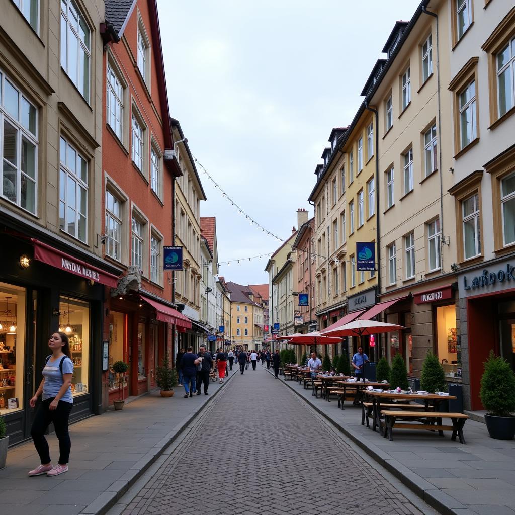 Einkaufsmöglichkeiten entlang der Kalkstraße