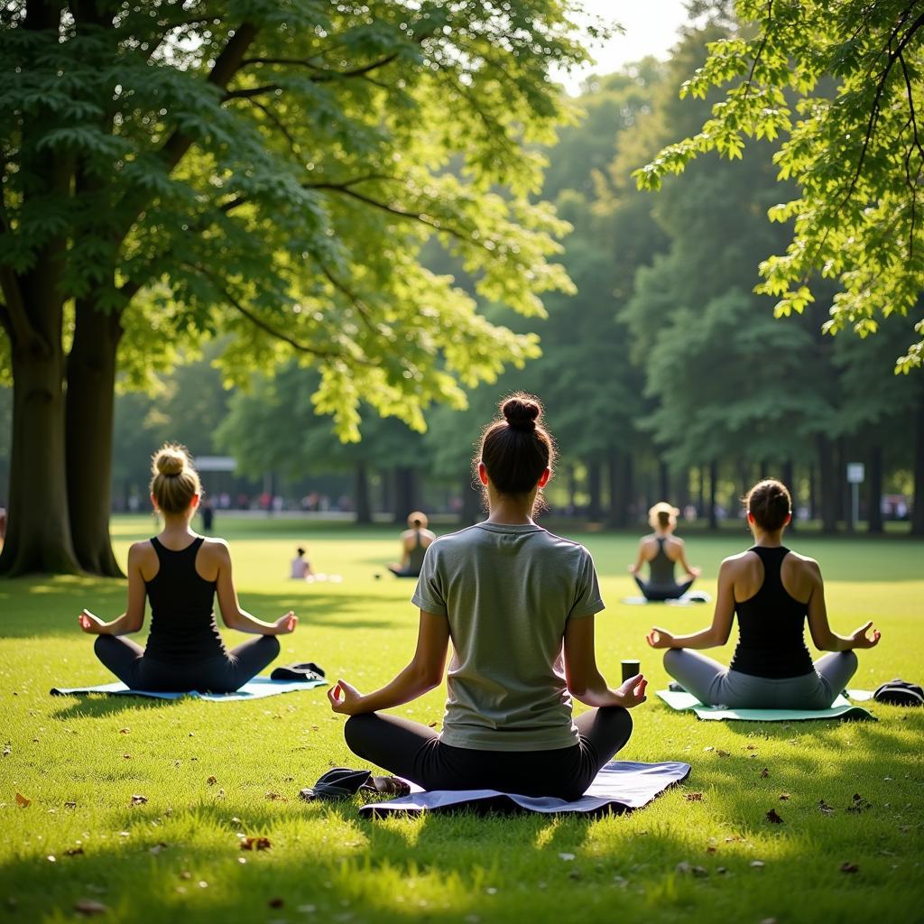 Entspannung im Neuland-Park Leverkusen: Yoga und Meditation im Grünen