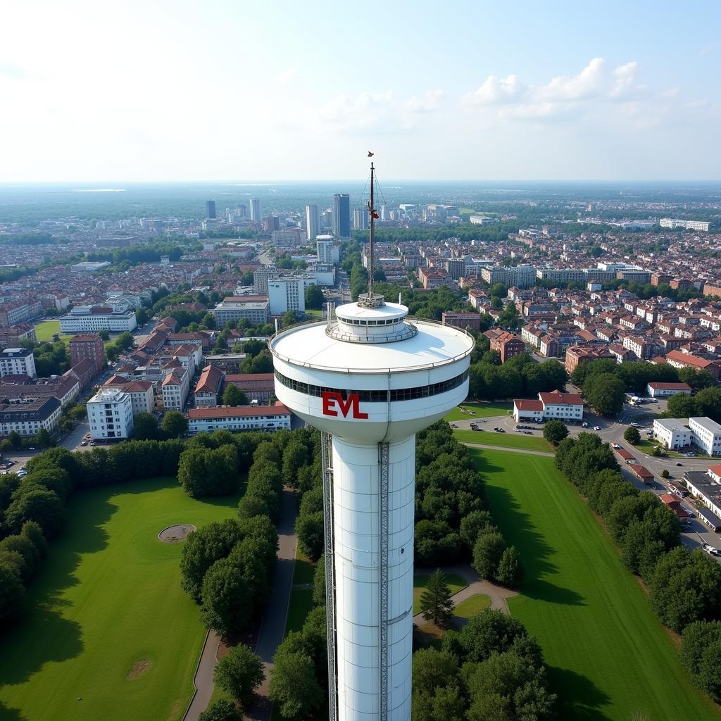 Panoramablick vom EVL Wasserturm