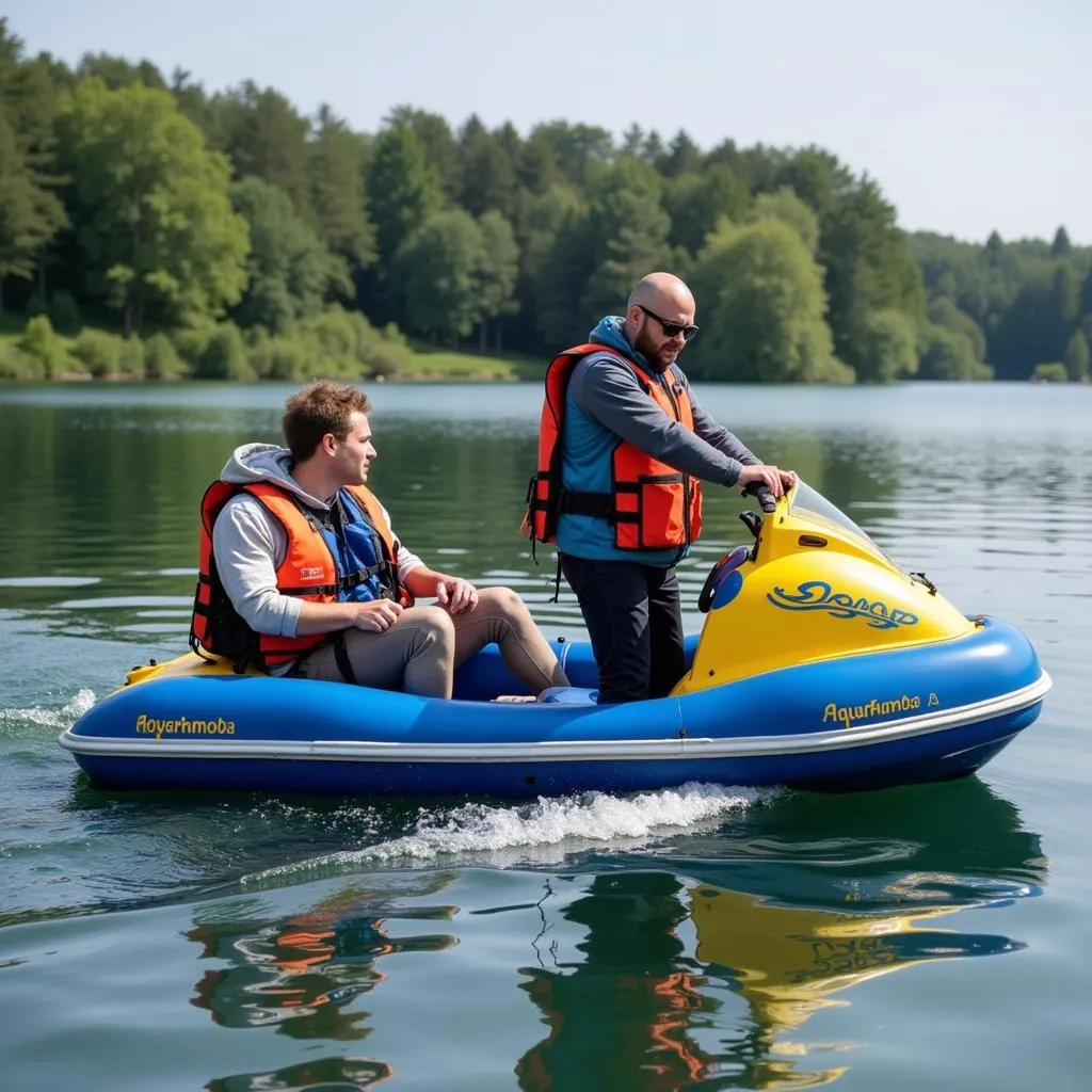 Freundlicher Fahrer von Aquamobil Leverkusen