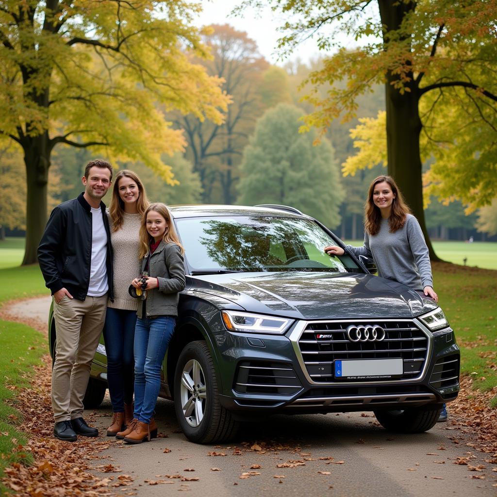 Familie mit Audi SQ5 in Leverkusen