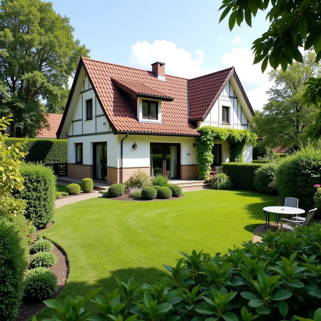 Familienidyll in Leverkusen: Ein Haus mit Garten