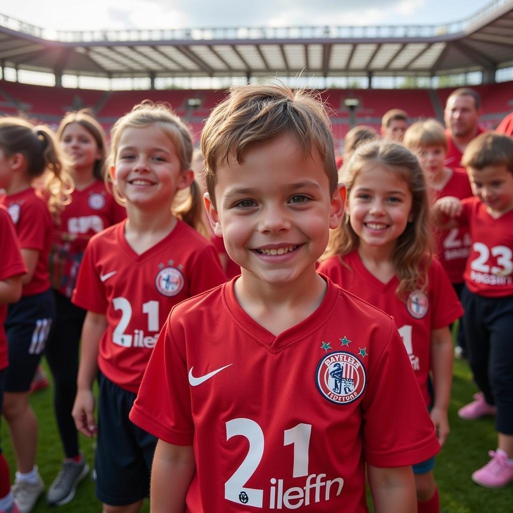 Glückliche Fans im Family Paradise Leverkusen