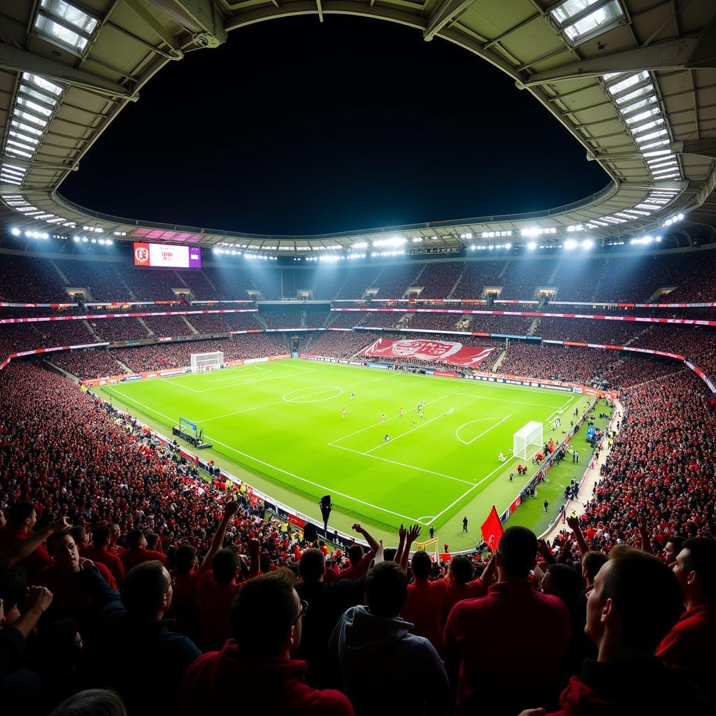 Fan-Begeisterung in der BayArena