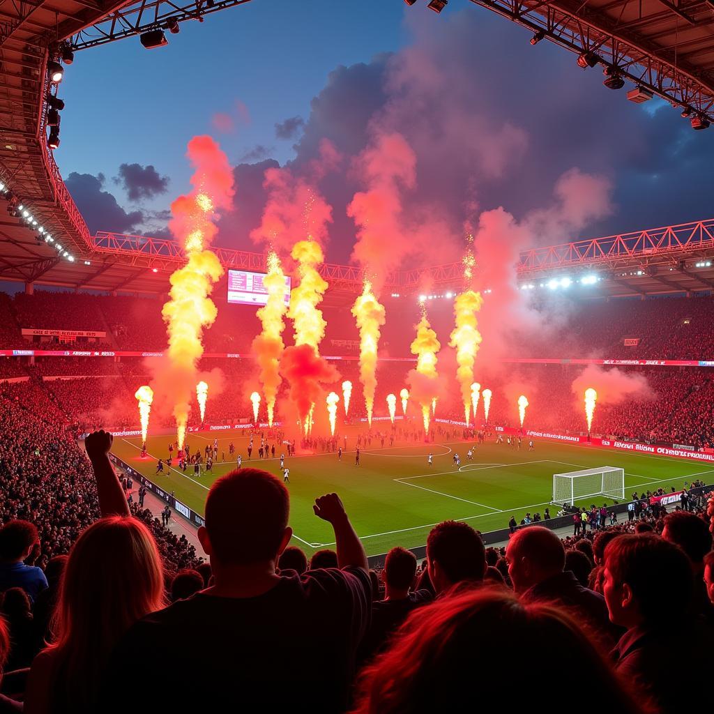 Beeindruckende Fan-Choreographie im Stadion