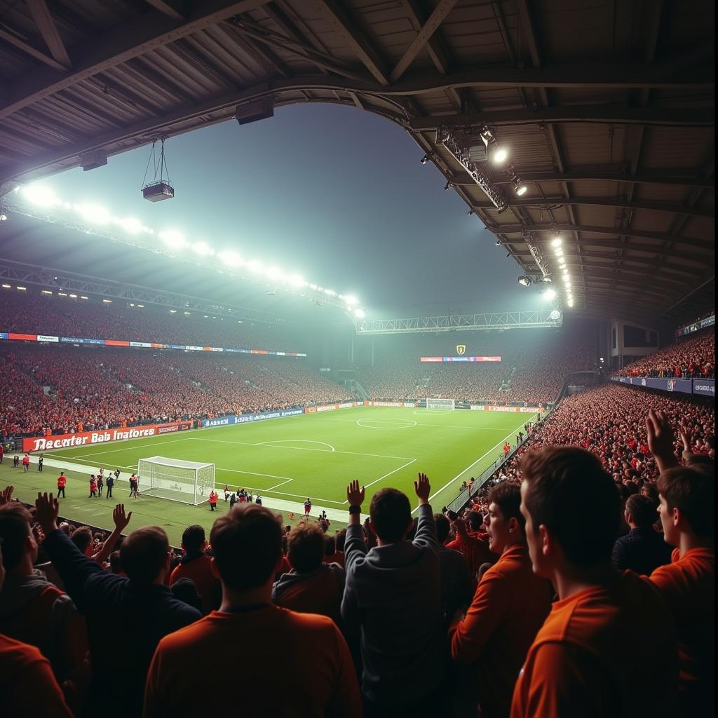 Die leidenschaftlichen Fans am Akazienweg Stadion