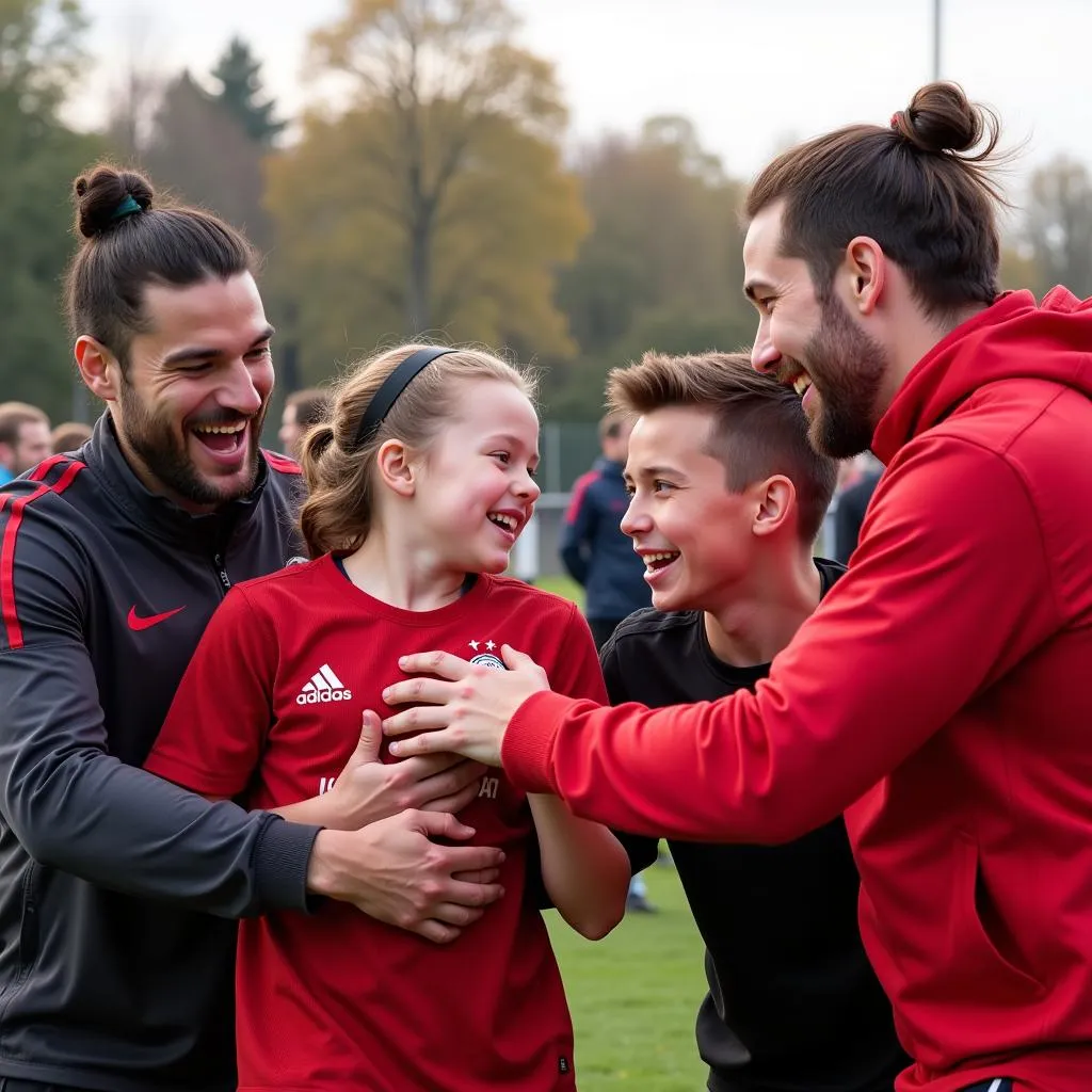 Fans auf dem Bruch Leverkusen